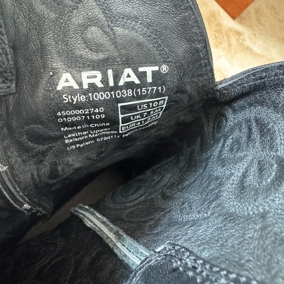 Ariat Heritage R Toe Western Boot Black Women’s Size 10B - Picture 5 of 5